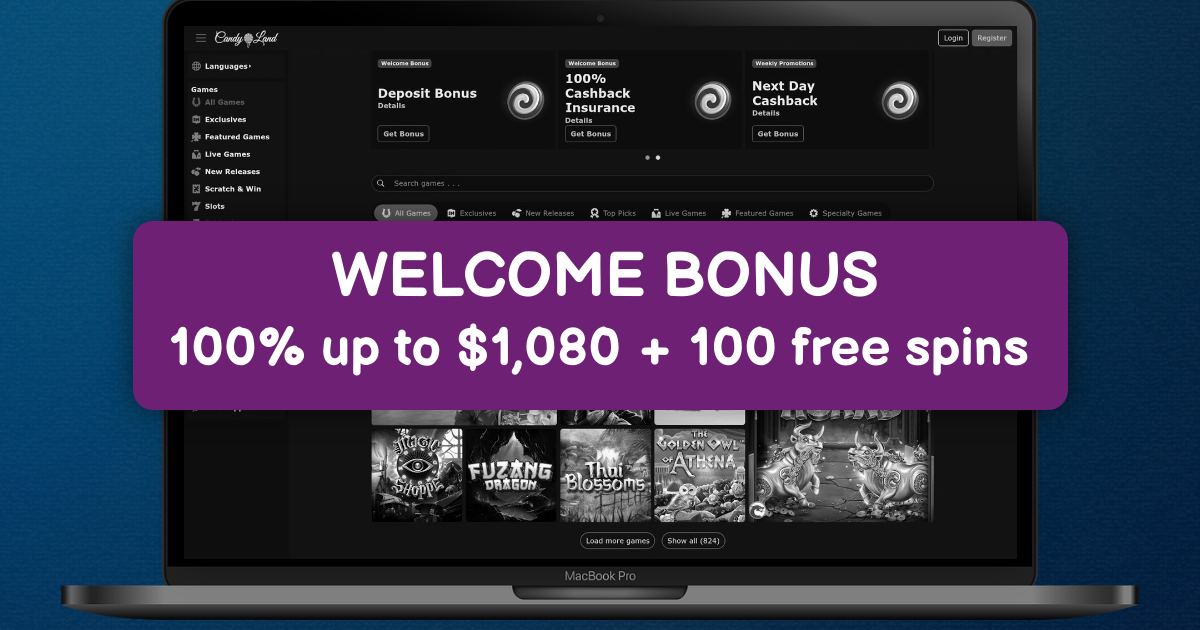 Candyland Casino banner
